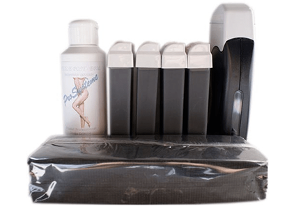 Kit d'épilation solo complet pour Homme black & white à la cire jetable spéciale sport