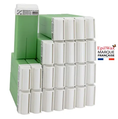 Lot de 24 roll-on de cire à l'Aloé Véra pour les jambes et le corps