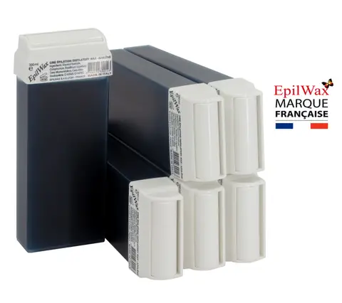 Lot de 6 Roll-On de Cire Jetable aux Potassium et Azulène